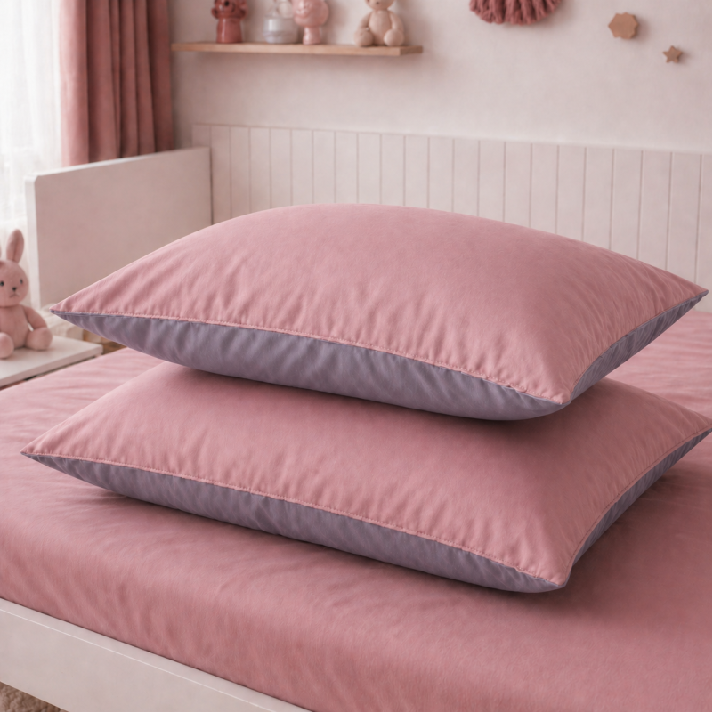 Комплект постельного белья JUNIOR Фланель 001-008 Ash grey/Pink Фото - 6