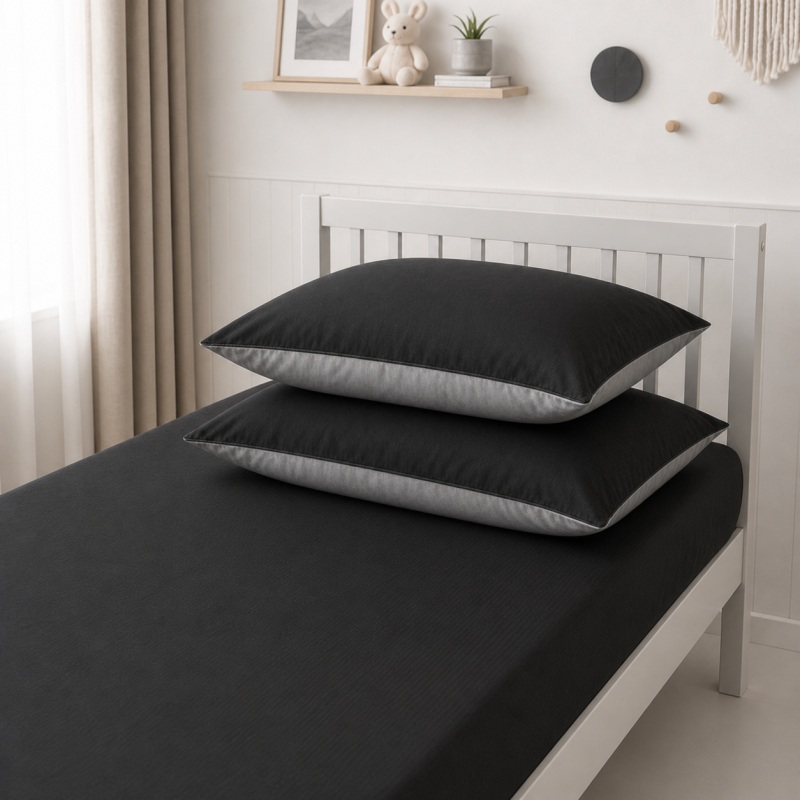 Комплект постельного белья JUNIOR Фланель 002-005 Black/Marengo - 4