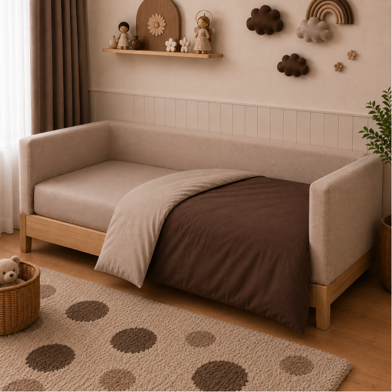 Комплект постельного белья JUNIOR Фланель 004-003 Cappuchino/Brown Фото - 7