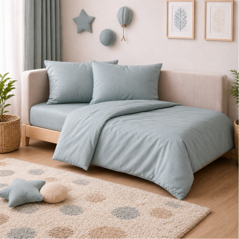 Комплект постельного белья JUNIOR Фланель 006 Menthol