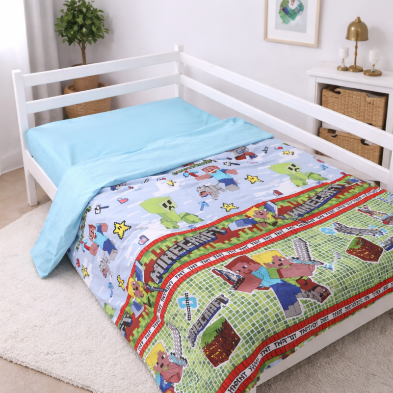 Комплект постельного белья Бязь JUNIOR 17-0571 Minecraft War - 7