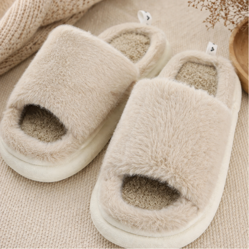 Тапочки "Warm Haven" beige - 1