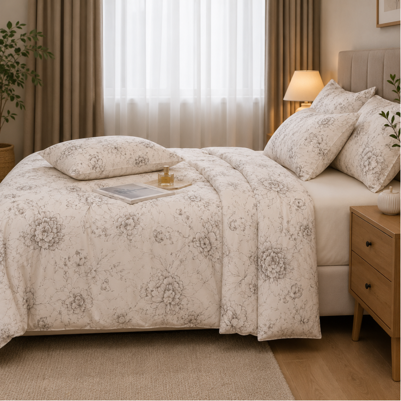 Одеяло №2021 Pearl Bloom cream 220*240 - 2