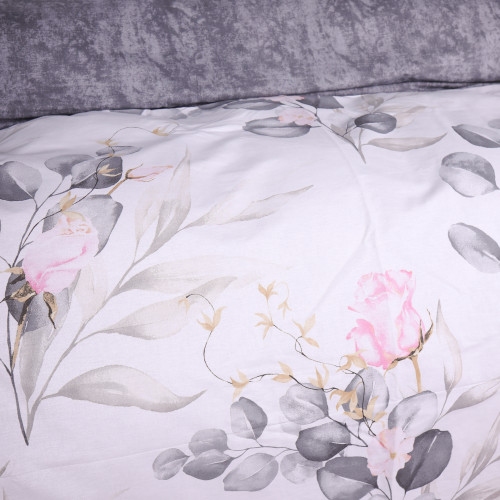 Пододеяльник Поплин 00-7 "Pink Flowers" - 2