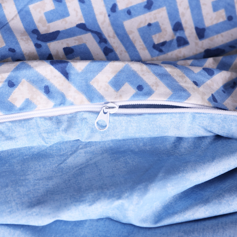 Комплект постільної білизни Поплін 00-5 "Geometry Blue" - 8