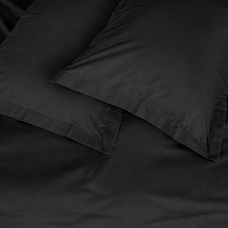 Простынь на резинке Poplin Line "099 Black" - высота 25 см (детские 10 см) - 1