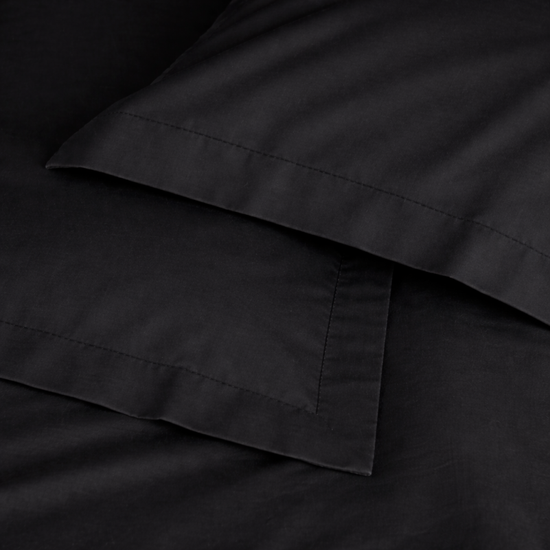 Простынь на резинке Poplin Line "099 Black" - высота 25 см (детские 10 см) - 5