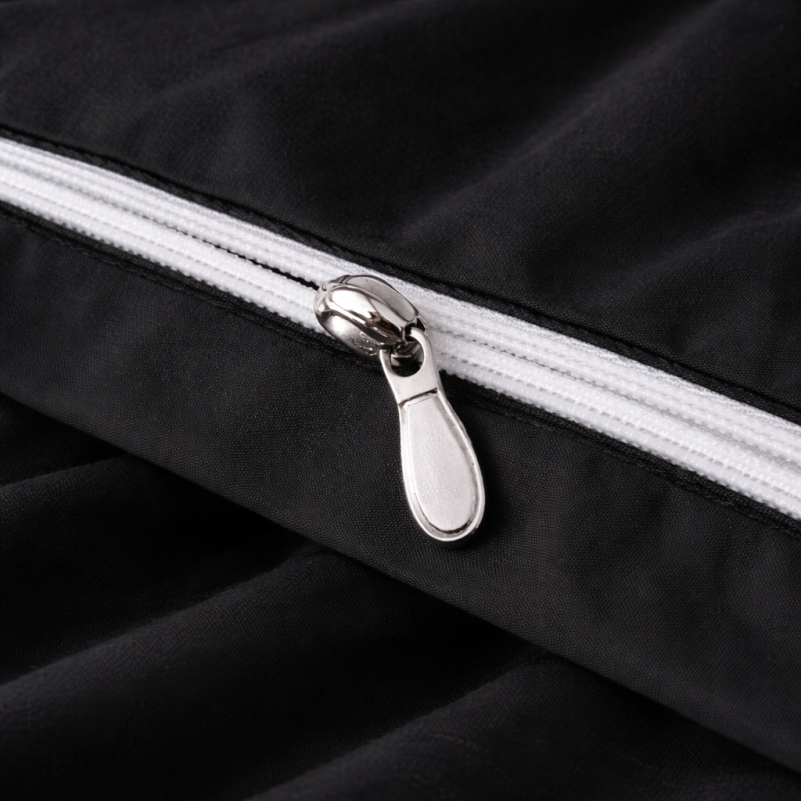 Простынь на резинке Poplin Line "099 Black" - высота 25 см (детские 10 см) - 6