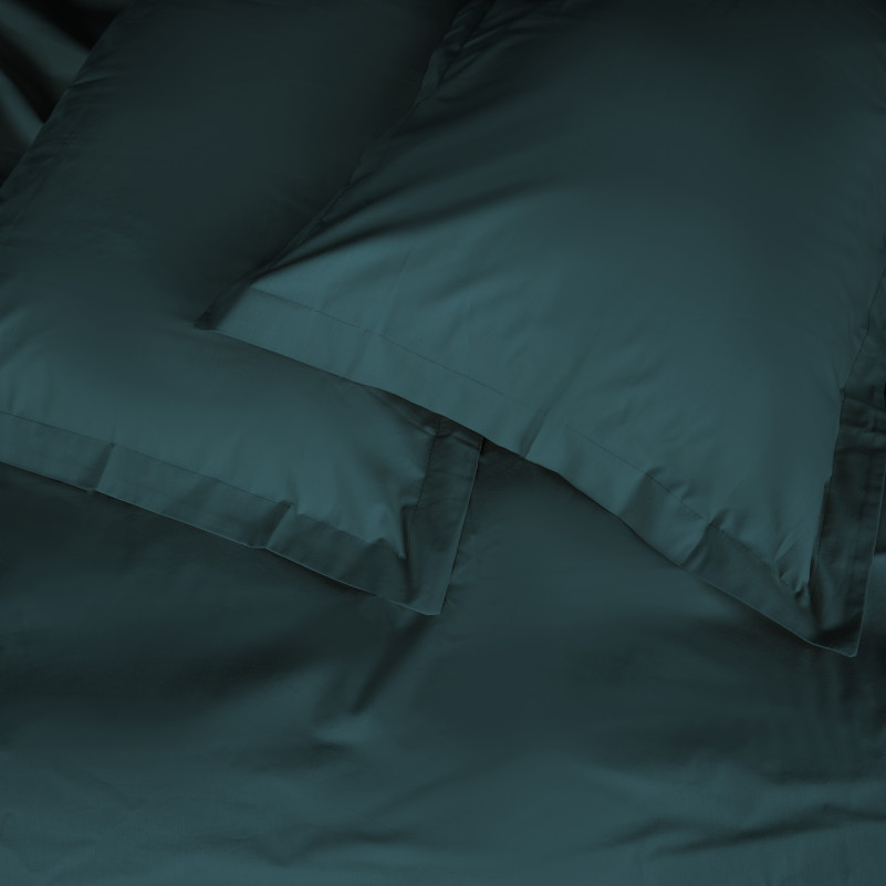 Простынь на резинке Poplin Line "091 Emerald" - высота 25 см (детские 10 см) - 2