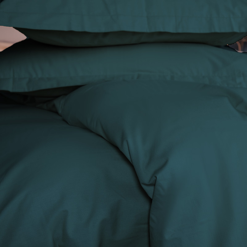 Простынь на резинке Poplin Line "091 Emerald" - высота 25 см (детские 10 см) - 4