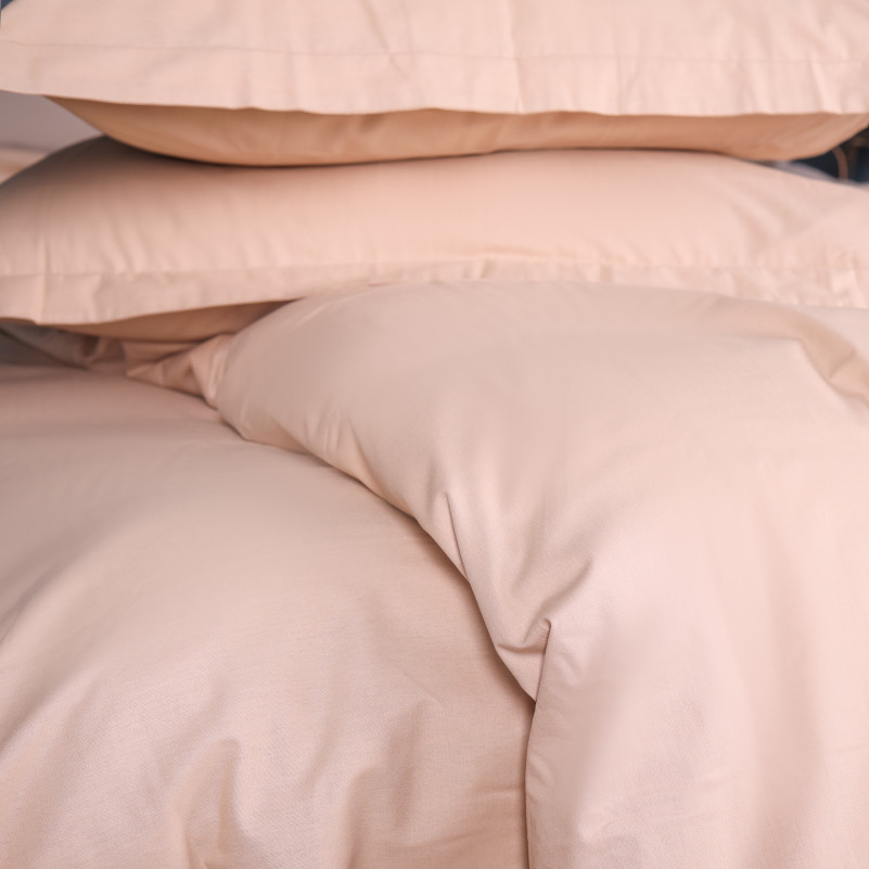 Простынь на резинке Poplin Line "015 Sandy" - высота 25 см (детские 10 см)