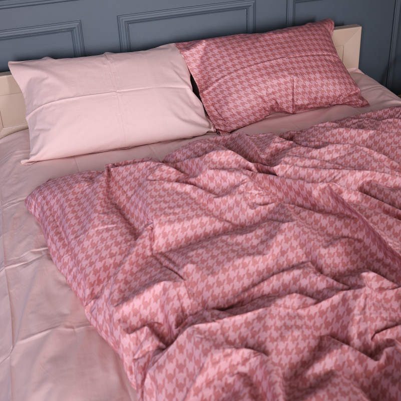 Комплект постельного белья Сатин TEENAGER 22-1440 Pink Houndstooth