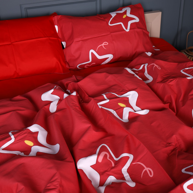 Комплект постельного белья Сатин 22-1465 Scarlet Star - 1