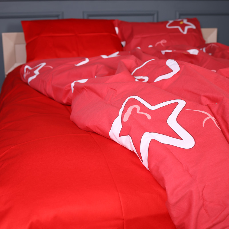 Комплект постельного белья Сатин 22-1465 Scarlet Star - 5