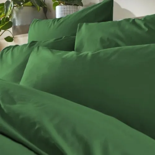 Комплект постільної білизни №16-0237 Foliage Microfiber Premium Однотонний - 4