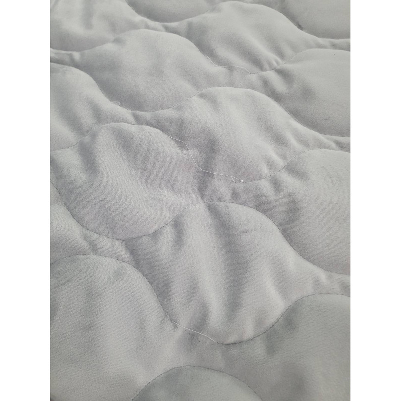 Покривало №5051 Velor charm Light gray УЦІНКА - 1