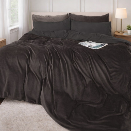 Комплект постільної білизни Велюр Winter Frost 28-0005 + 28-0003 Anemone Velvet