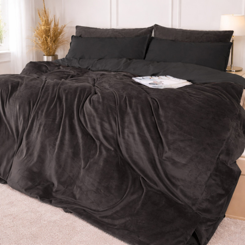 Комплект постельного белья Велюр Winter Frost 28-0005 + 28-0003 Anemone Velvet - 2