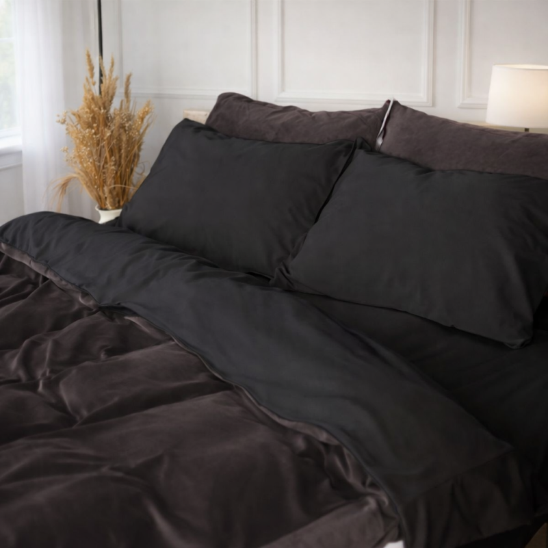 Комплект постельного белья Велюр Winter Frost 28-0005 + 28-0003 Anemone Velvet - 3