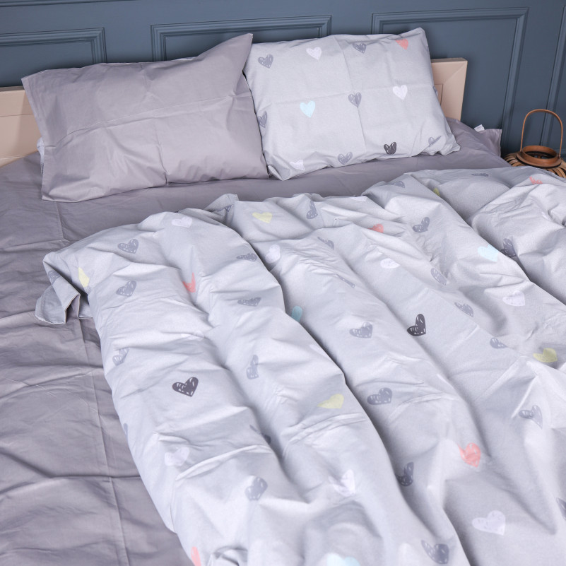 Комплект постільної білизни Бязь 17-0782 Pastel Love Print