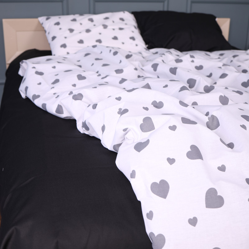 Пододеяльник Ranforce Elite 17-0669 Black and White Love - 3