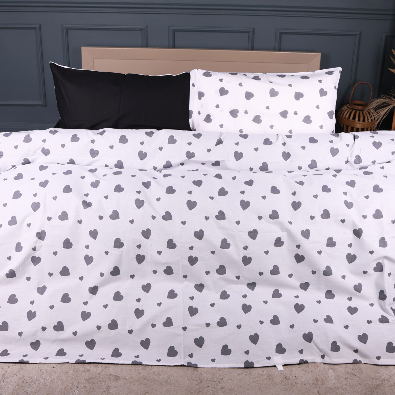 Пододеяльник Ranforce Elite 17-0669 Black and White Love - 1