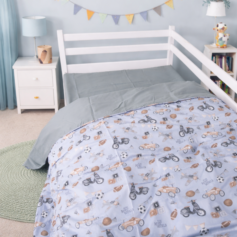 Підковдра Сатин Kids Time 22-1417 Retro Boys' World