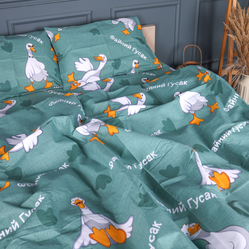 Комплект постільної білизни Бязь 17-0945 Happy Duck - 1