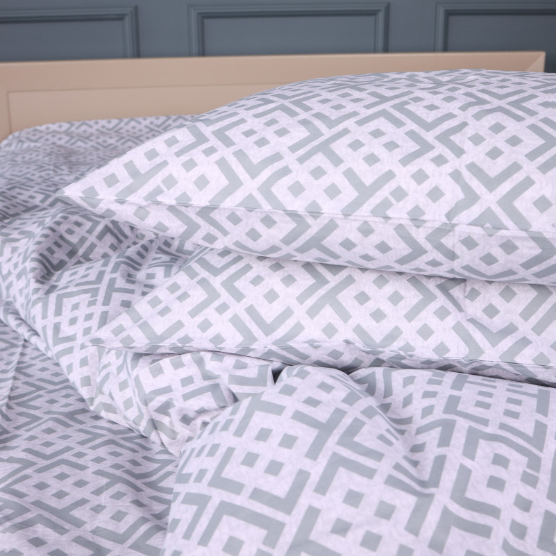 Комплект постільної білизни Бязь 17-0947 Abstract Gray - 2