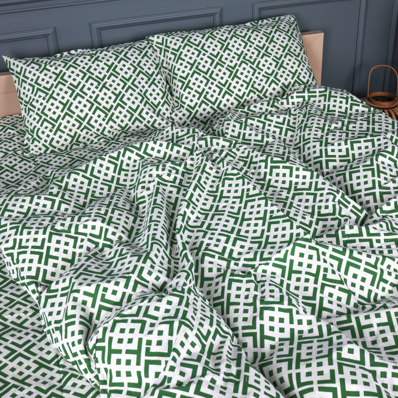 Комплект постельного белья Бязь 17-0951 Abstract Green - 1
