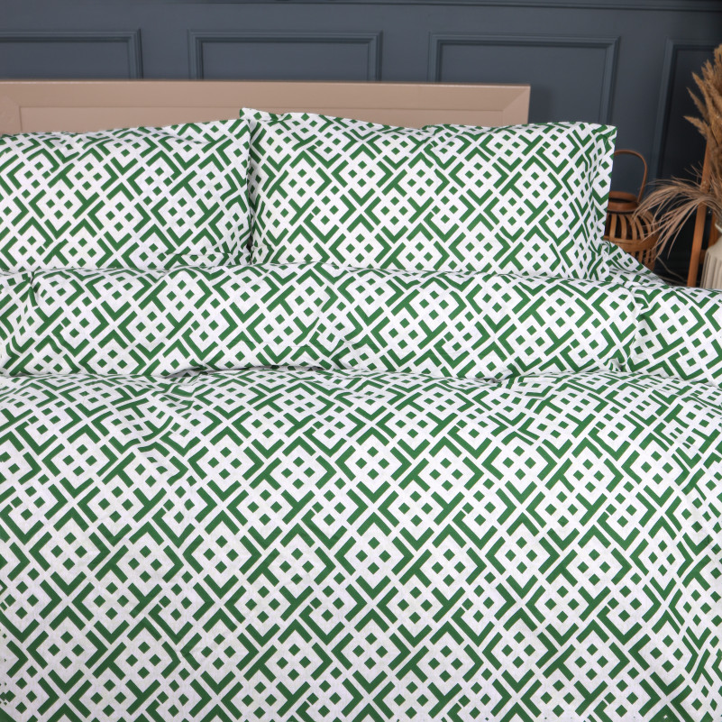 Пододеяльник Ranforce Elite 17-0951 Abstract Green - 3