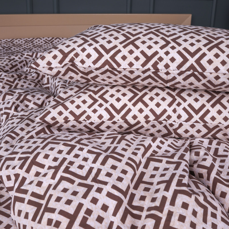 Комплект постельного белья Бязь 17-0949 Abstract Brown - 2