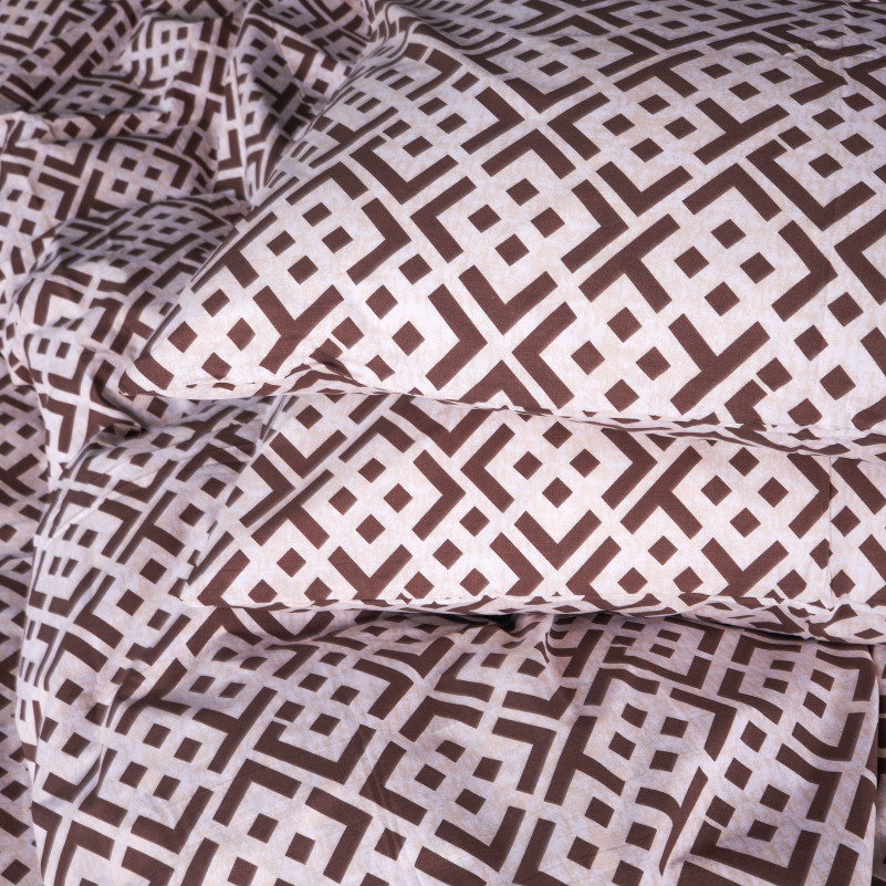 Комплект постельного белья Бязь 17-0949 Abstract Brown - 6