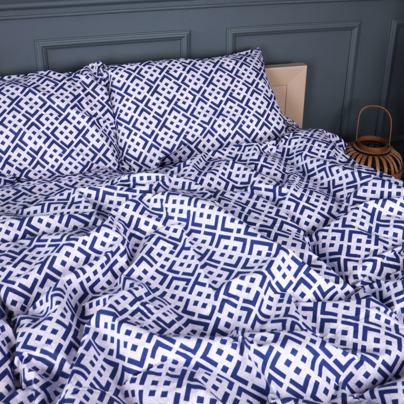 Комплект постільної білизни Бязь 17-0946 Abstract Blue - 2