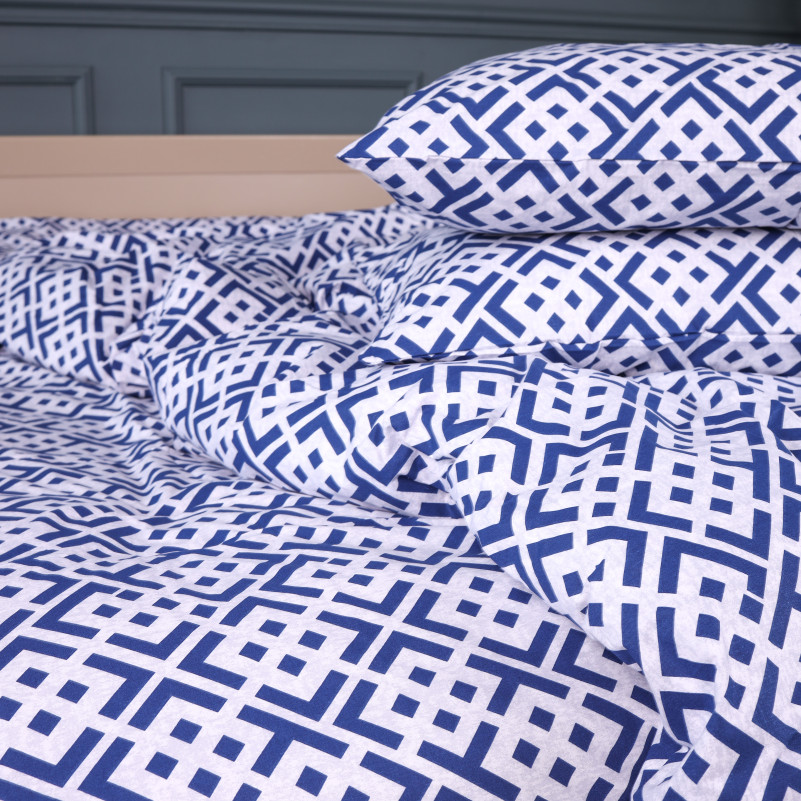 Комплект постільної білизни Бязь 17-0946 Abstract Blue - 5