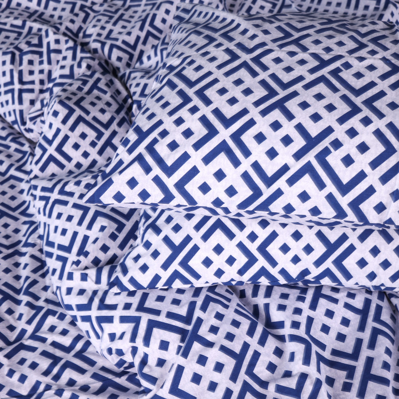 Комплект постільної білизни Бязь 17-0946 Abstract Blue - 6