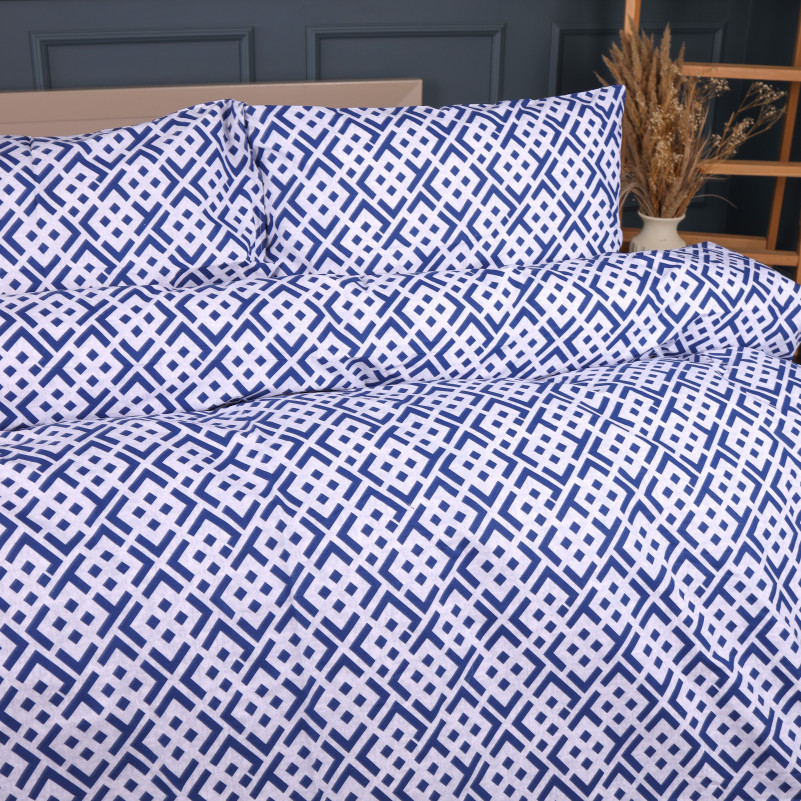 Комплект постельного белья Ranforce Elite 17-0946 Abstract Blue - 2