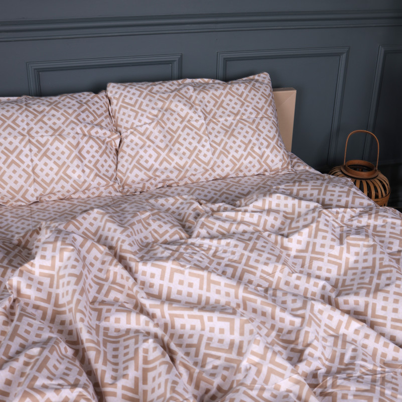 Комплект постільної білизни Бязь 17-0948 Abstract Beige - 2