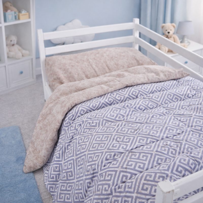 Комплект постельного белья  JUNIOR Poplin 00-4 geometry beige - 7