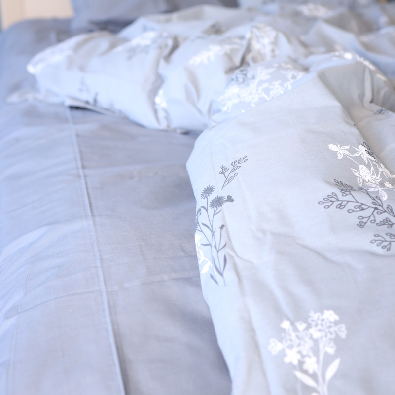 Комплект постельного белья Ranforce Elite 17-0955 Silver Botanica - 3