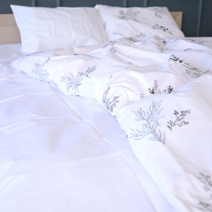 Комплект постельного белья Бязь 17-0956 White Botanica - 3