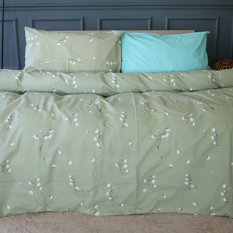 Пододеяльник Ranforce Elite 17-4736 Green leaves - 1