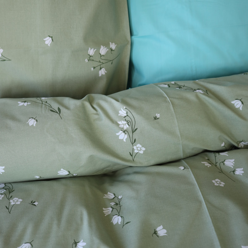 Пододеяльник Ranforce Elite 17-4736 Green leaves