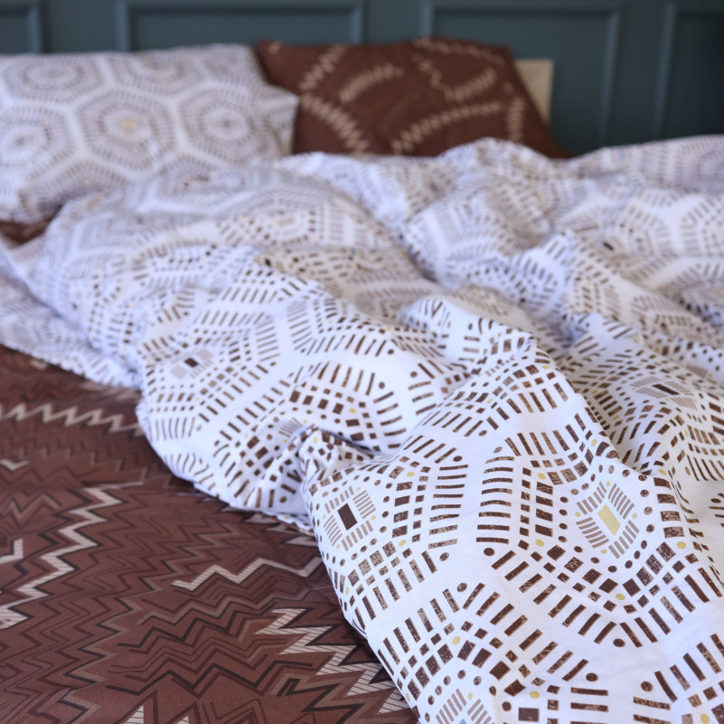 Простирадло Бязь 17-0739 Amber Geometrics - 1