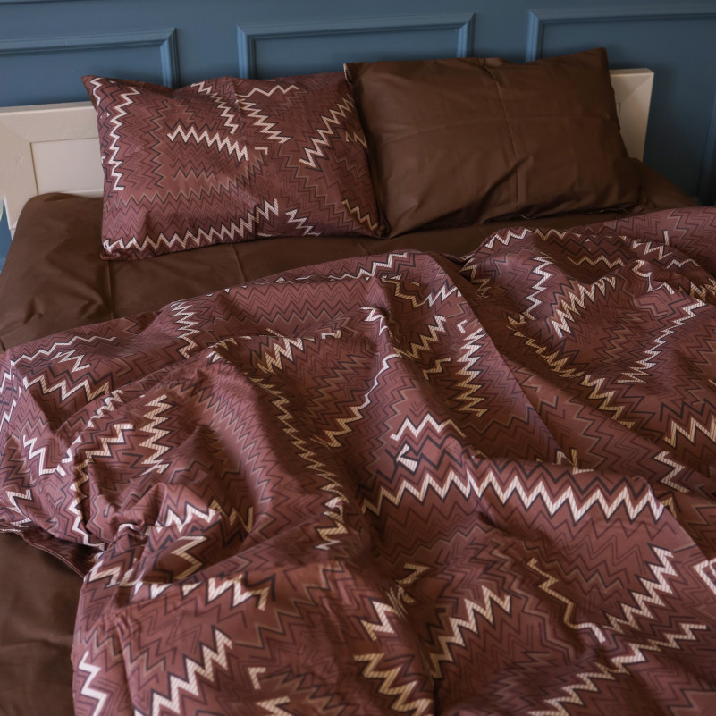 Комплект постільної білизни Бязь 17-0631 Diamond Brown