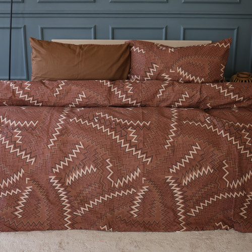 Комплект постільної білизни Ranforce Elite 17-0631 Diamond Brown