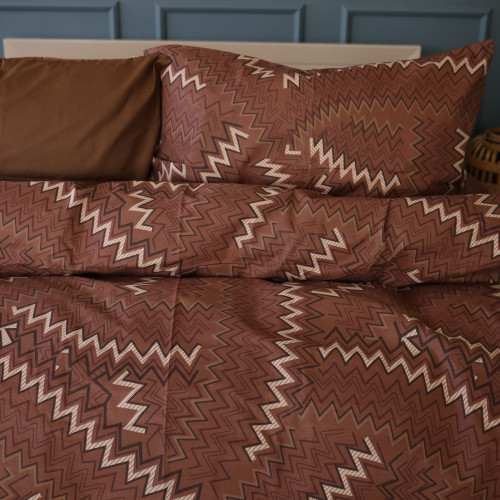 Комплект постільної білизни Ranforce Elite 17-0631 Diamond Brown - 2