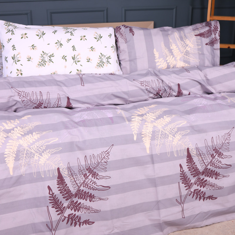 Комплект постільної білизни Ranforce Elite 17-0668 Grey Blooms - 2