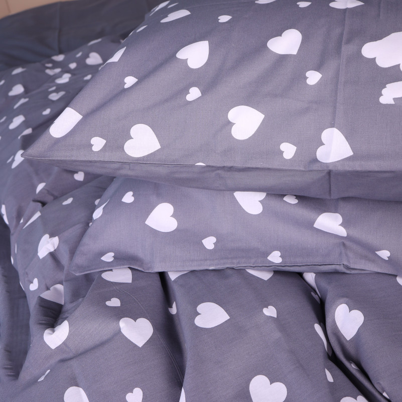 Комплект постільної білизни Бязь 17-0966 Hearts Story - 1