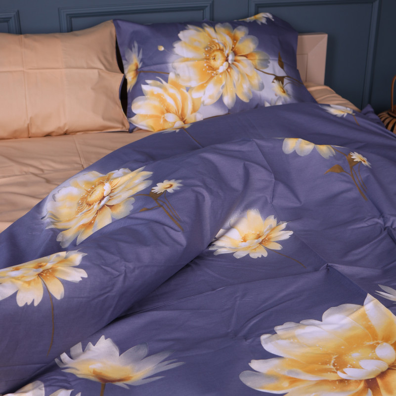 Комплект постельного белья  Сатин 22-1471 Golden Bloom - 3